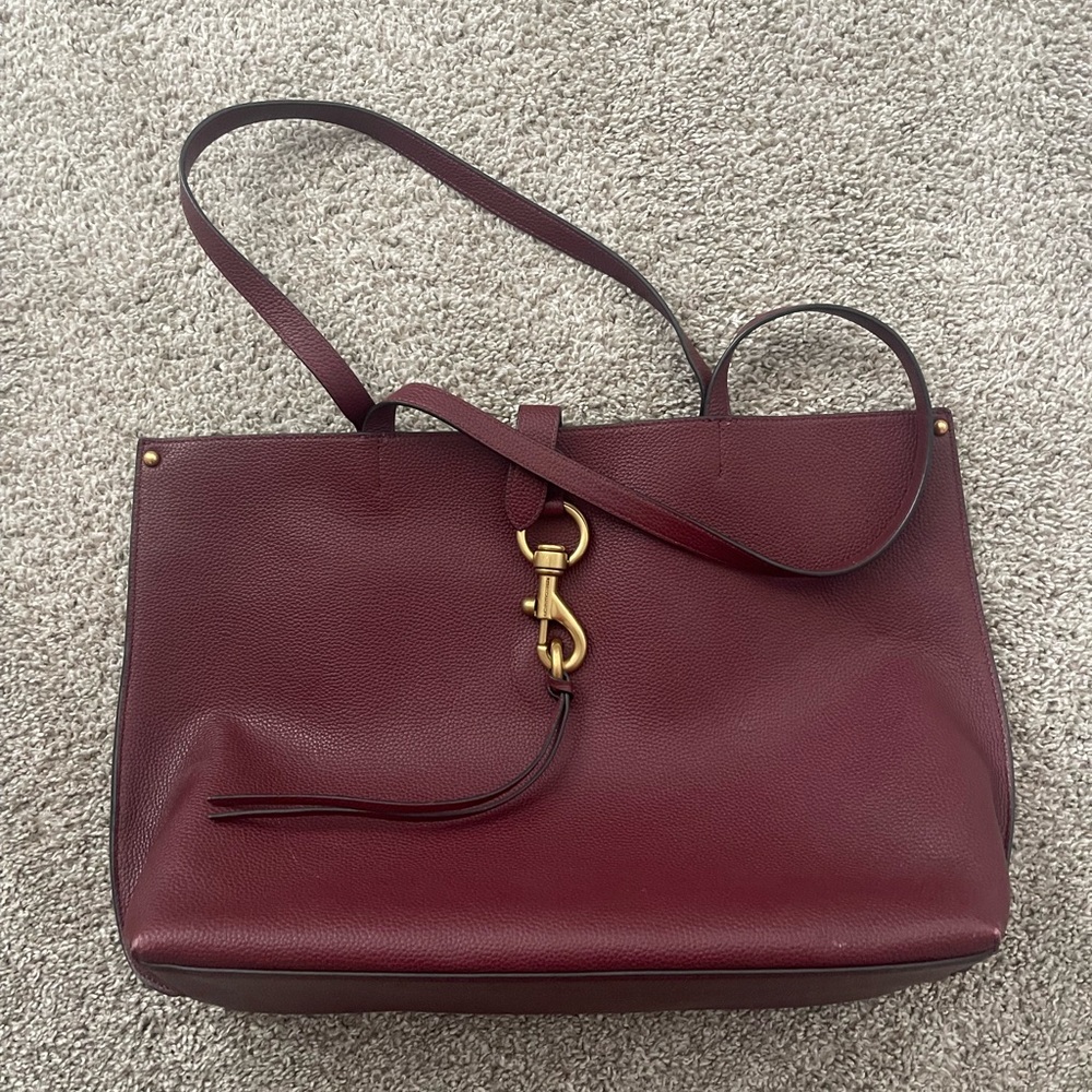 Rebecca Minkoff Deep Red Leather Tote
